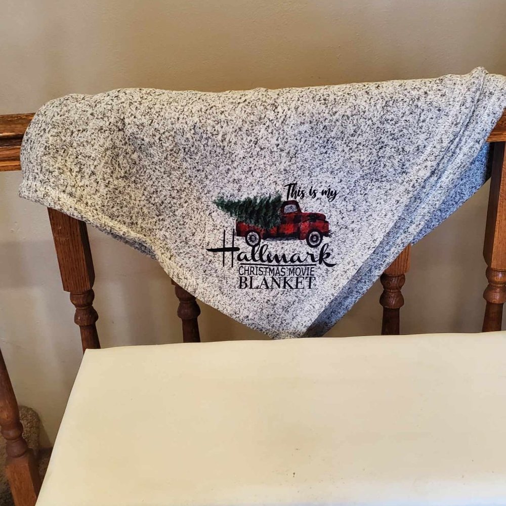 This is my Hallmark Movie Watching Blanket